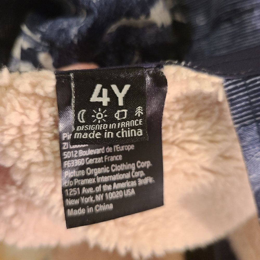 Picture Snow Pant Kids Size 4 Snow Bib - Picture 10 of 12
